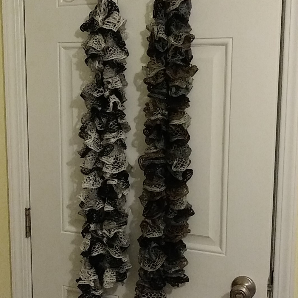 Bundle of 2 Beautiful Handmade Scarves